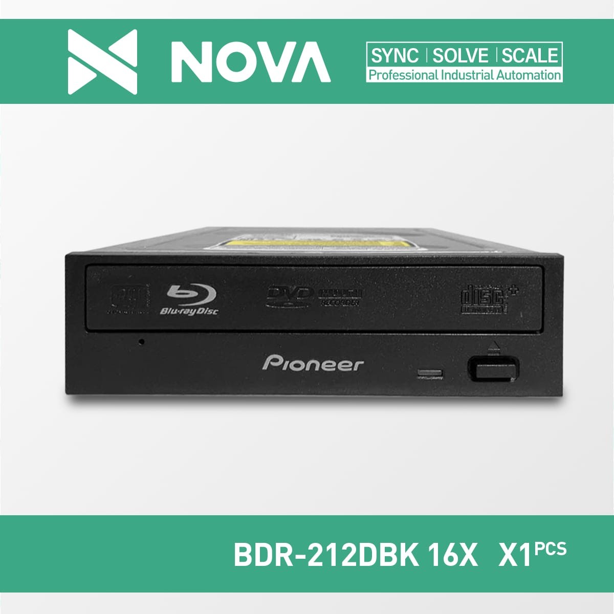 1 New Pioneer BDR‑212DBK 16X SATA Internal Blu‑ray Burner Drive BD/DVD/CD Japan