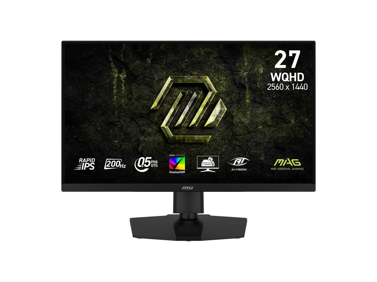MSI 27 inch WQHD 2K 1440P 200Hz IPS with FreeSync Premium 0.5ms HDR400 USB-C Ai