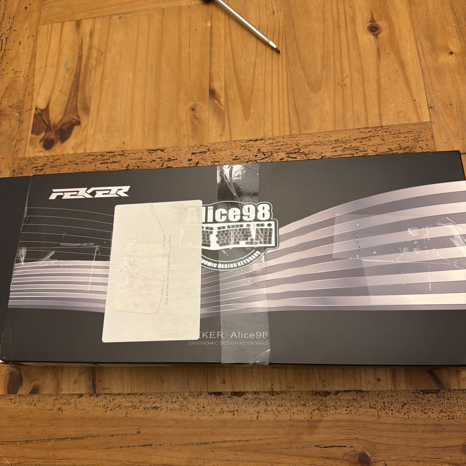 Feker Alice98 Ergonomic 98 Keys Custom Mechanical Keyboard, VIA Programmable,...