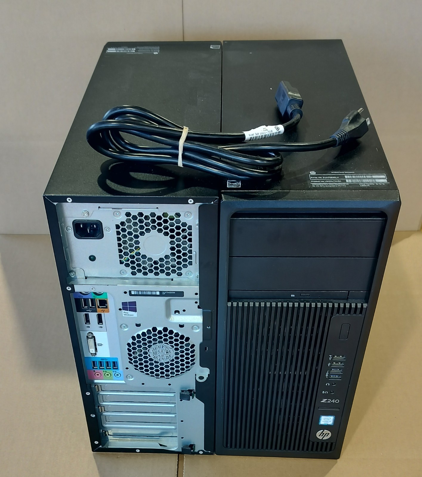 HP Z240 Tower Workstation i7-6700 16GB Ram 256GB NVMe SSD DVD-RW Windows 11 Pro