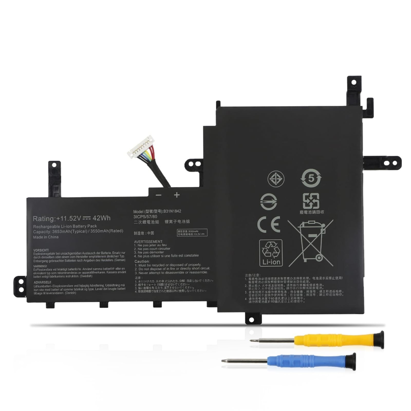 High-Capacity Laptop Battery for VivoBook 15 F513 M513 K513 S513 X513 - Reliable