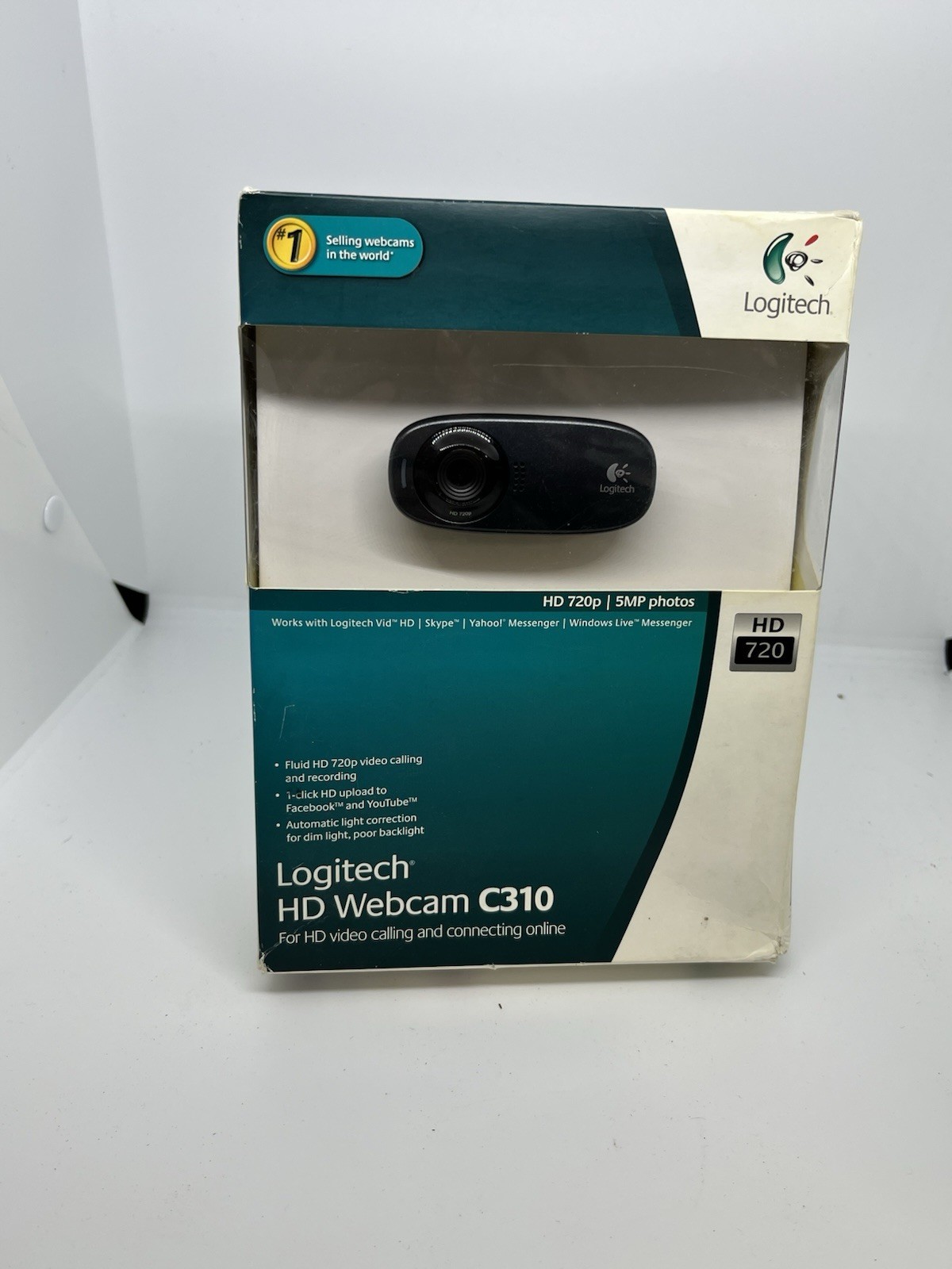 NEW IN RETAIL BOX Logitech C310 HD 720p WebCam Built in Microphone 5MP Black
