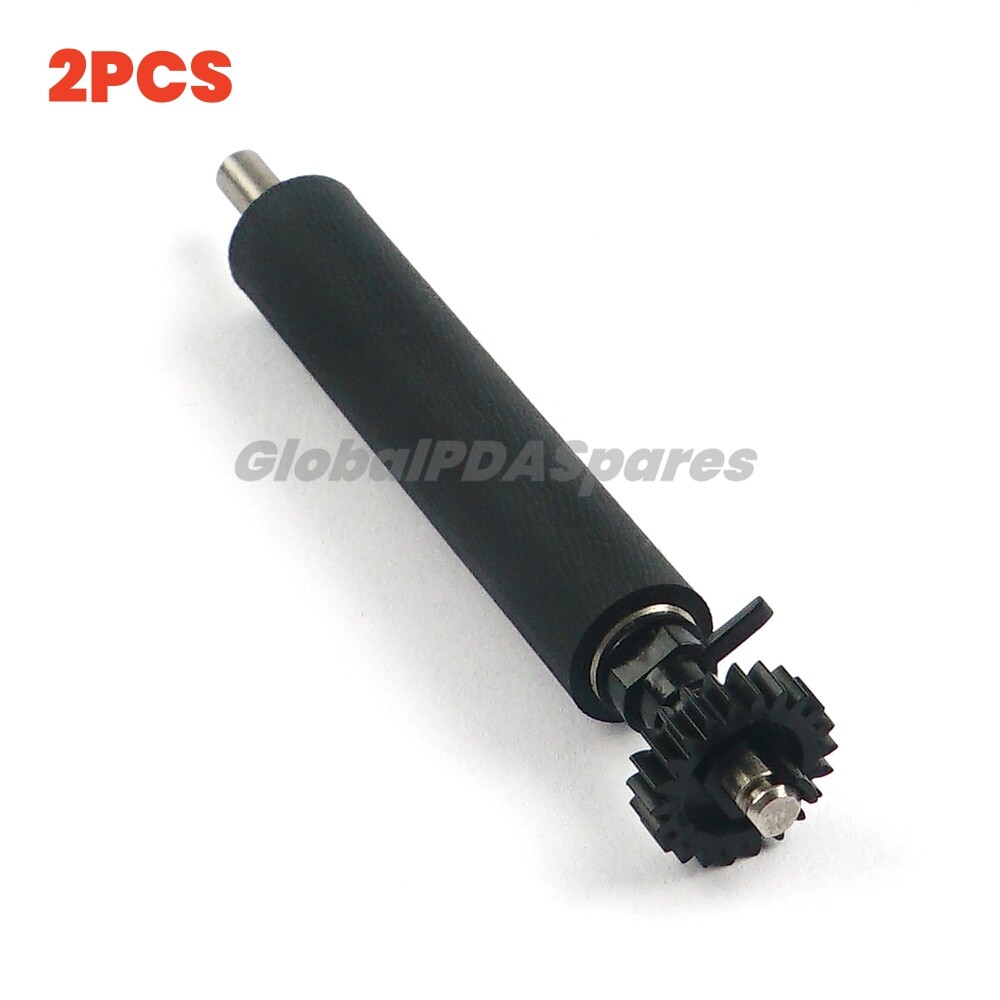 2PCS Platten Roller with Gears for ZEBRA QLN220 ZR628 Series Mobile Printer