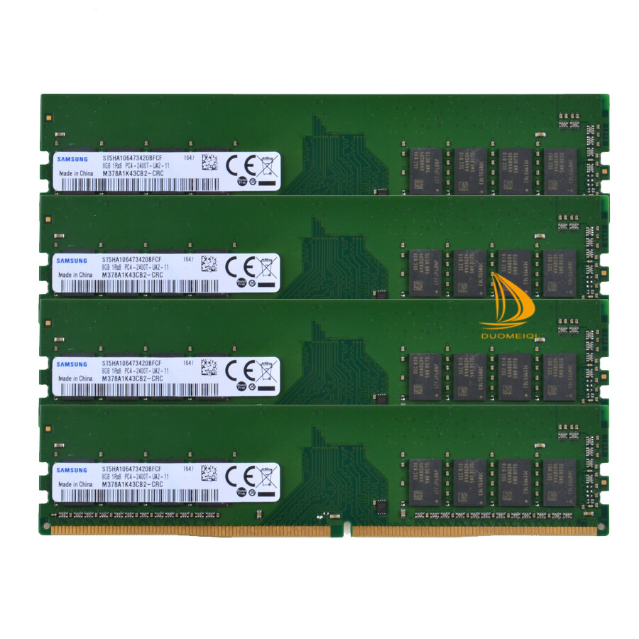 For Samsung 4x 8GB 1RX8 DDR4 RAM 2400T PC4-19200mhz CL17 DIMM Desktop Memory F#