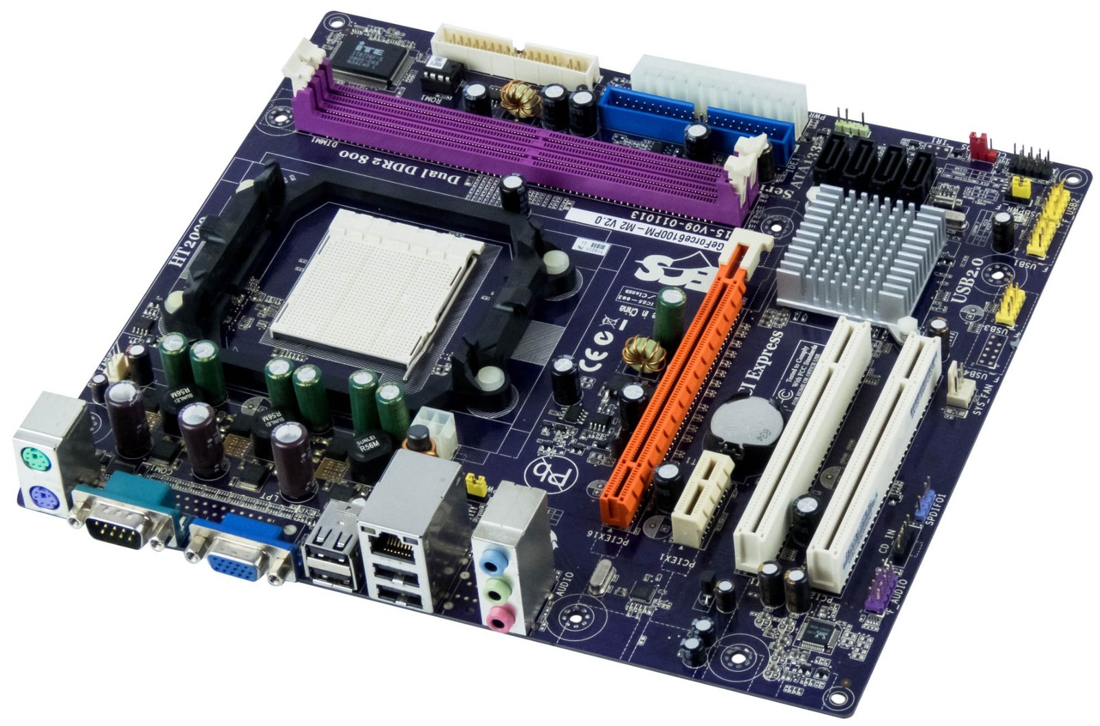 MOTHERBOARD ECS GeForce6100PM-M2 V2.0 NVIDIA GeForce 6100 sAM2 DDR2
