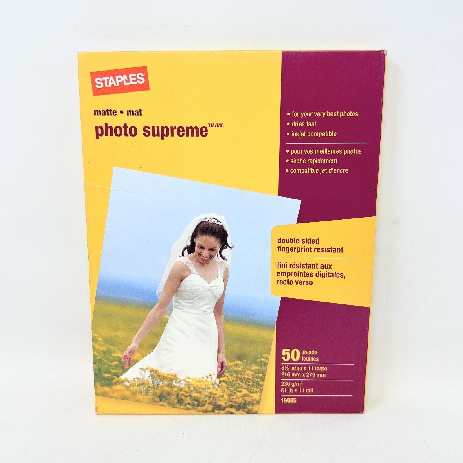 Matte Photo Supreme Paper - 50 Sheets - Staples 19895 8-1/2” x 11”
