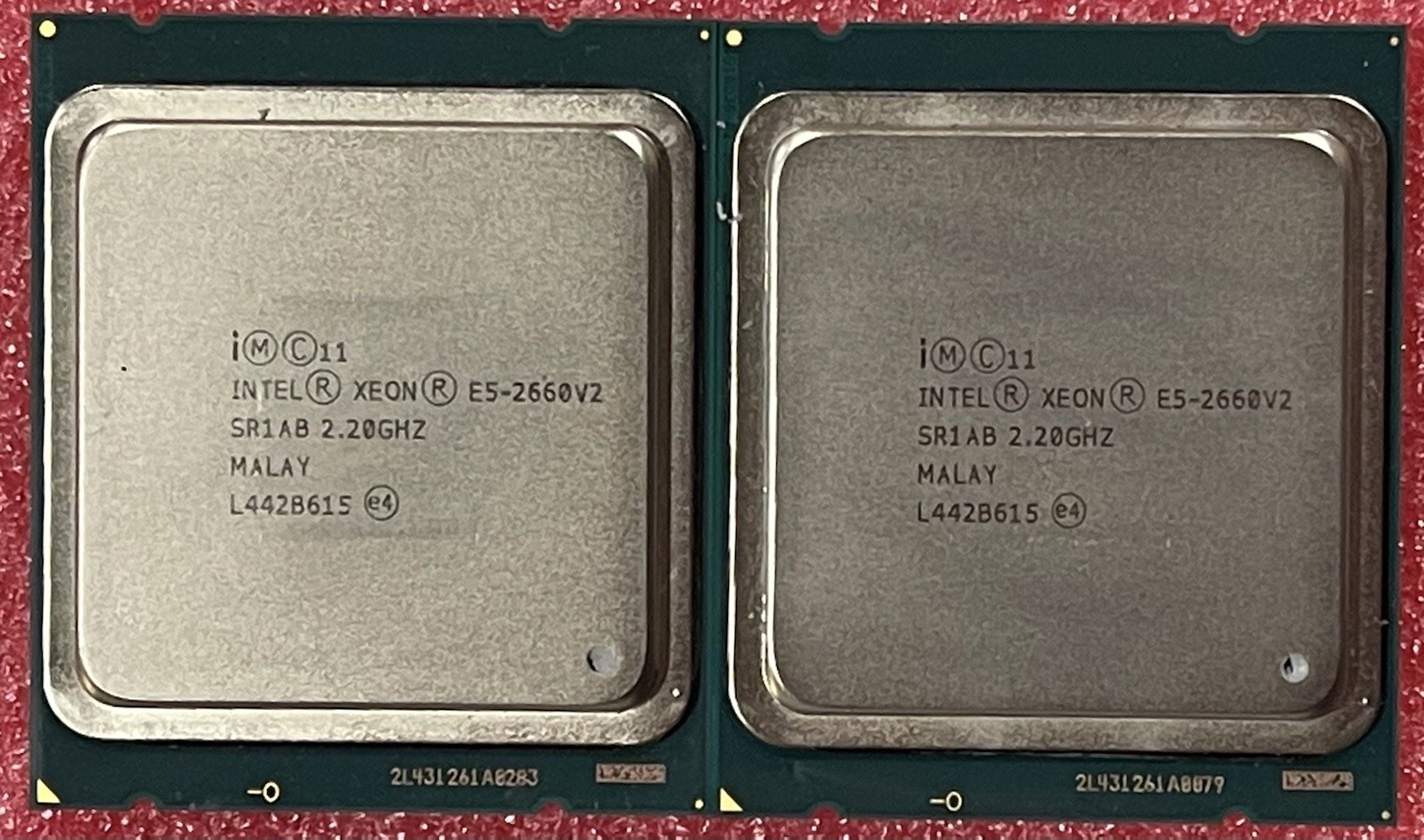 Matched Intel Xeon E5-2660 v2 10C 2.2GHz SR1AB 25MB LGA2011 CPU Pair Tested