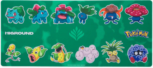 HiGround x Pokemon Grass Type XL Gaming Mouse Pad **Brand New**