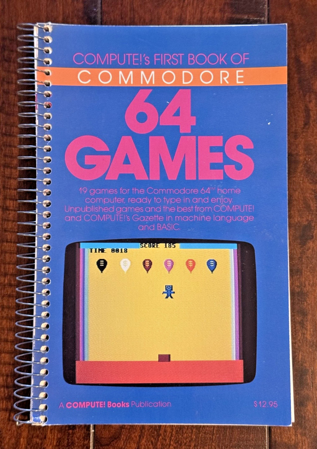(VG+) COMPUTE's First Book of Commodore 64 Games C64 1st Print Spiral