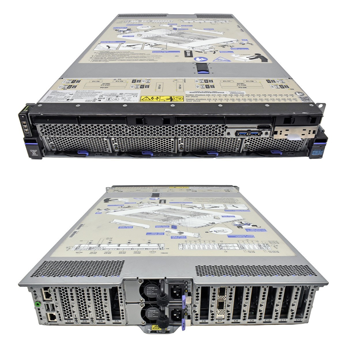 IBM Power S922 Server 1x Power9 CPU 8C 0GB PC4 8x SFF 2.5 2U 2-Port 25GbE SFP28