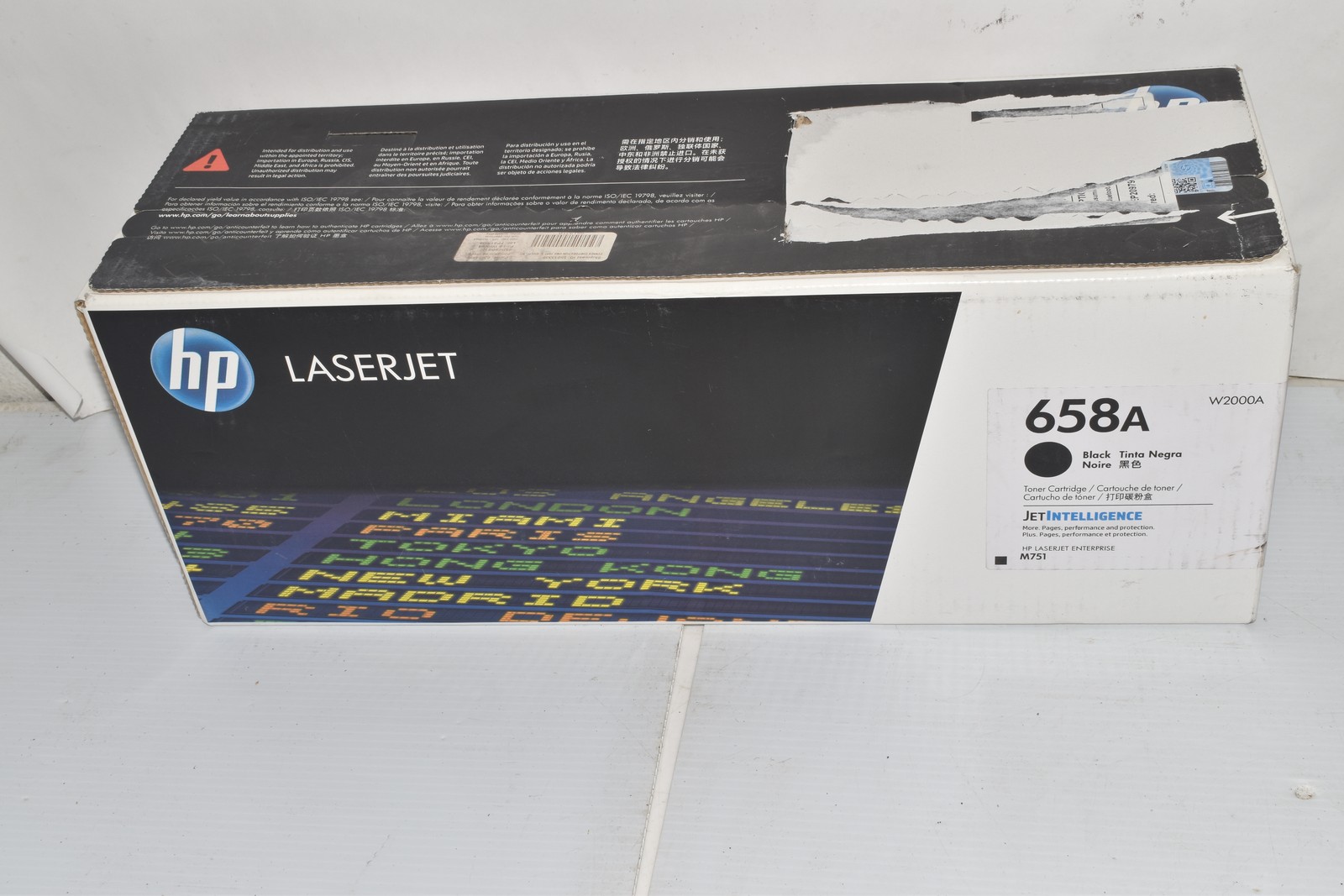 GENUINE HP W2000A 658A BLACK TONER CARTRIDGE -NEW SEALED   (#3872)