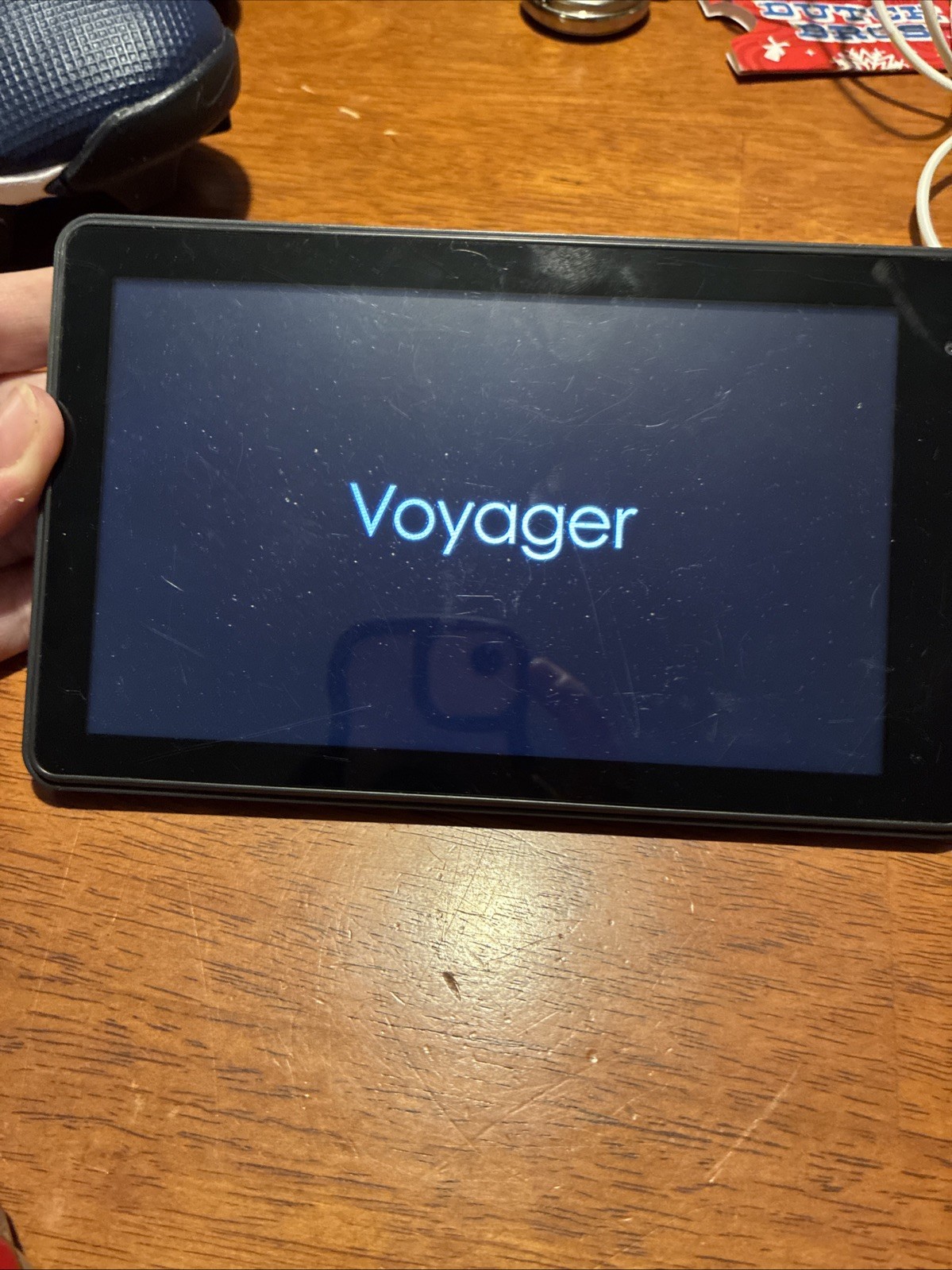 RCA Voyager 7" RCT6773W42B 8GB Blue Android Tablet Only Works Fair Condition