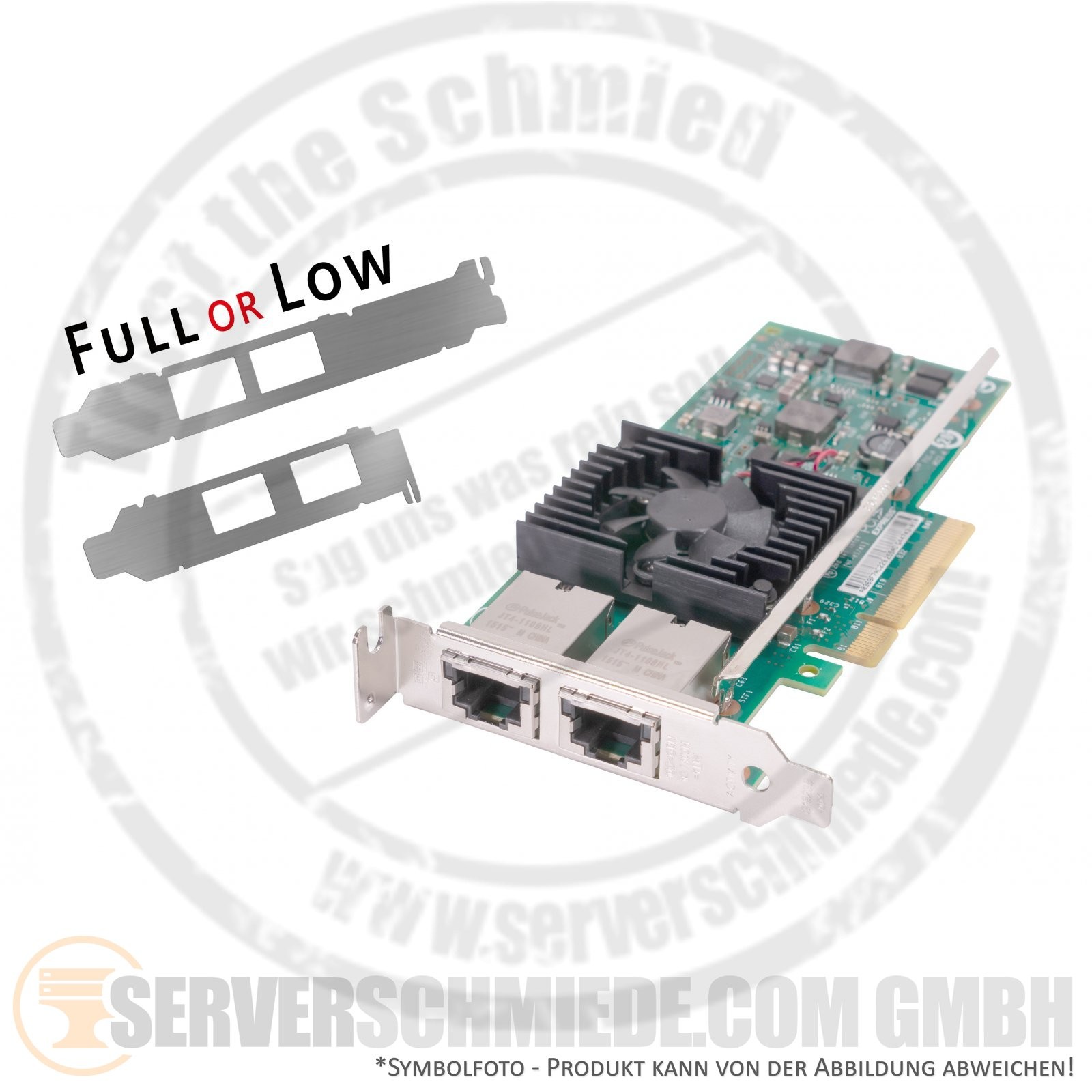 Intel Dell 2x 10GbE RJ-45 Dual Port X540-T2 Converged LAN 10 Gigabit 03DFV8