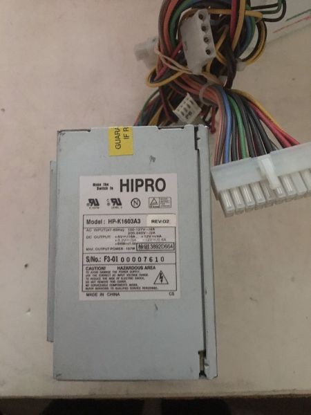 Pwr supply, 157w, rev 02, hpr1603a302