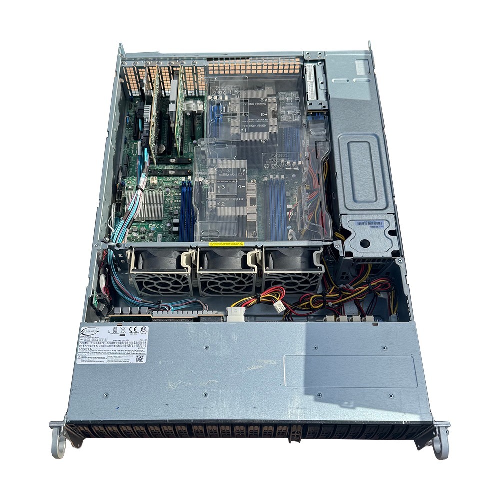 Supermicro 2U 12 Bay LFF X11DPH-T 2x Xeon 8160 24C 64GB DDR4 IT 2x Rear 2.5" Bay