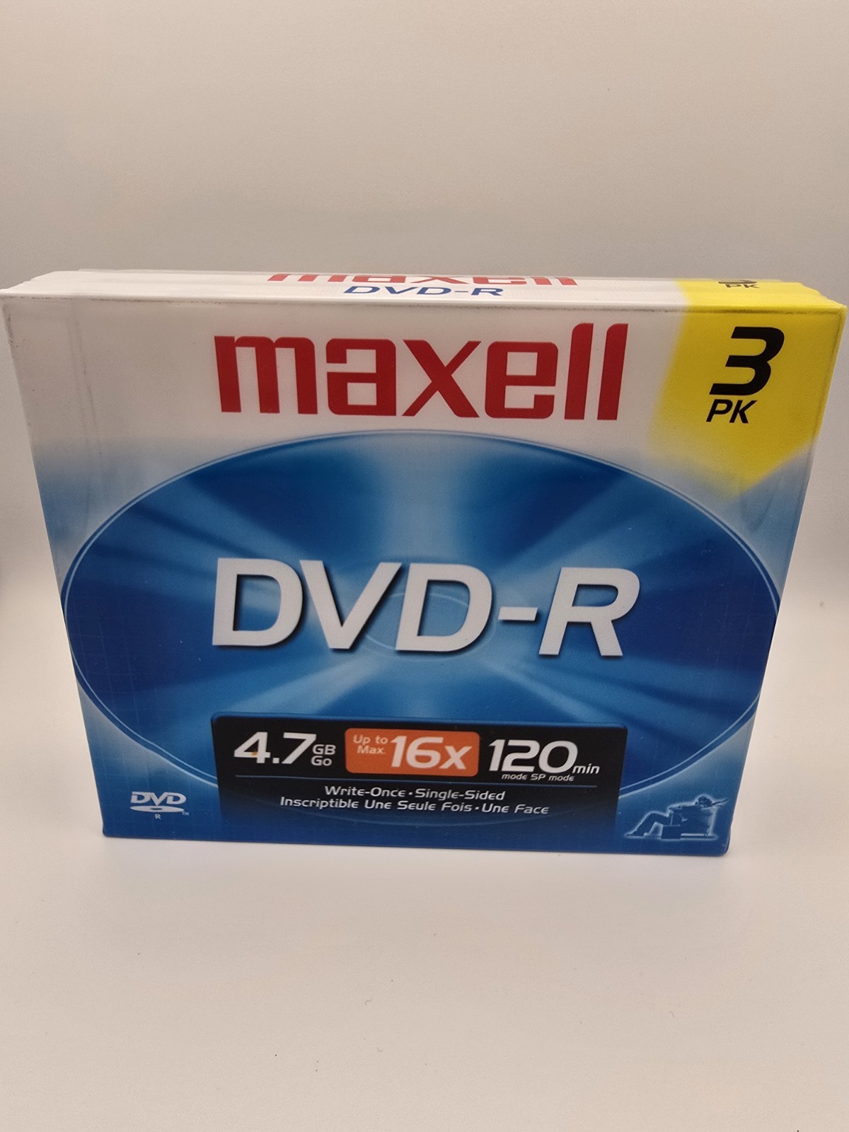 Maxwell DVD-R 4.7 Gb 3 Pack 120 Minutes  New Sealed