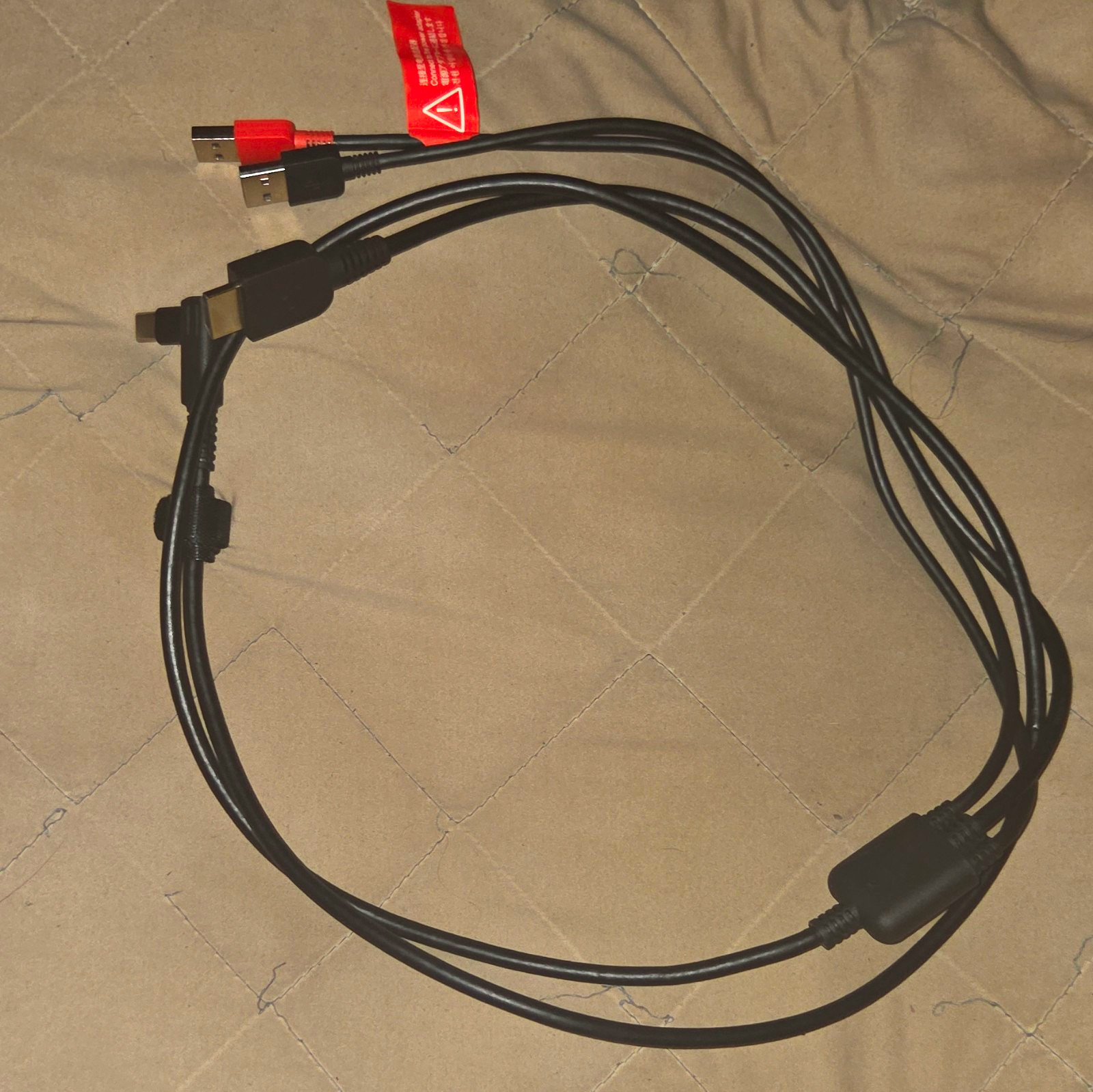 Huion Kamvas / Wacom 3-in-1 Cable - Right-Angle USB-C to HDMI & Dua