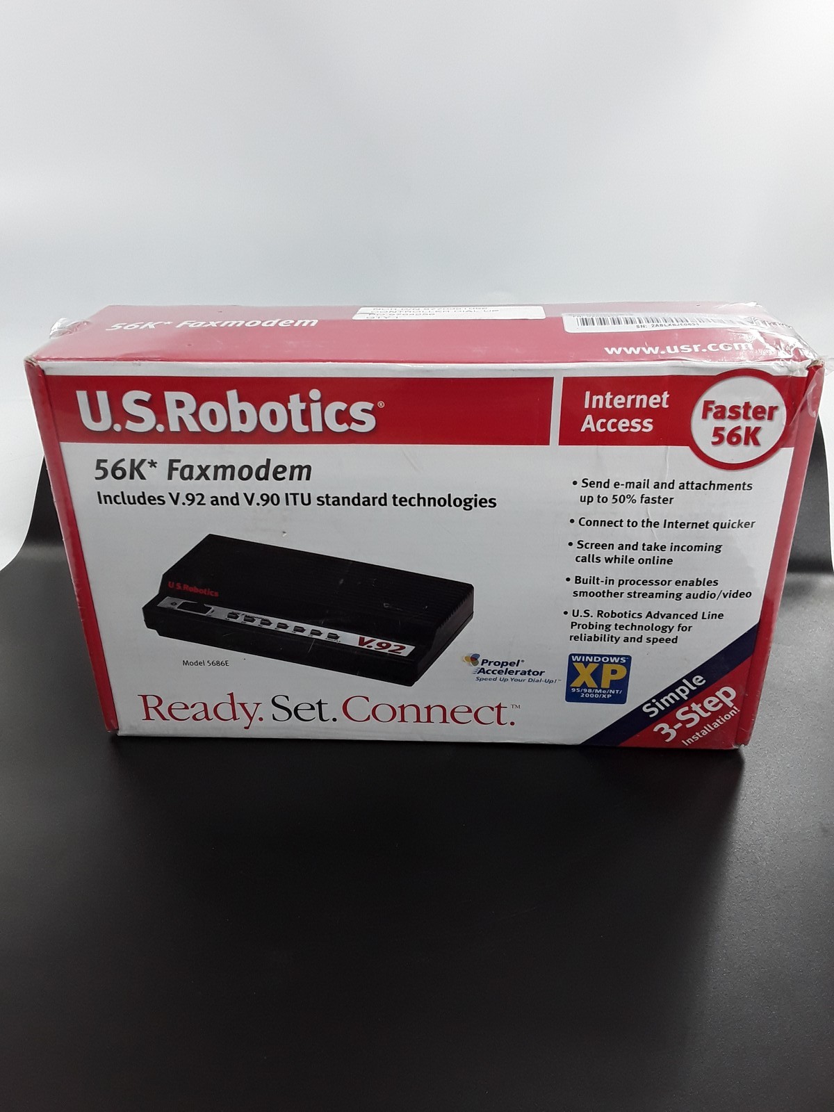 NEW-US Robotics 5686E 56K Faxmodem-Vintage