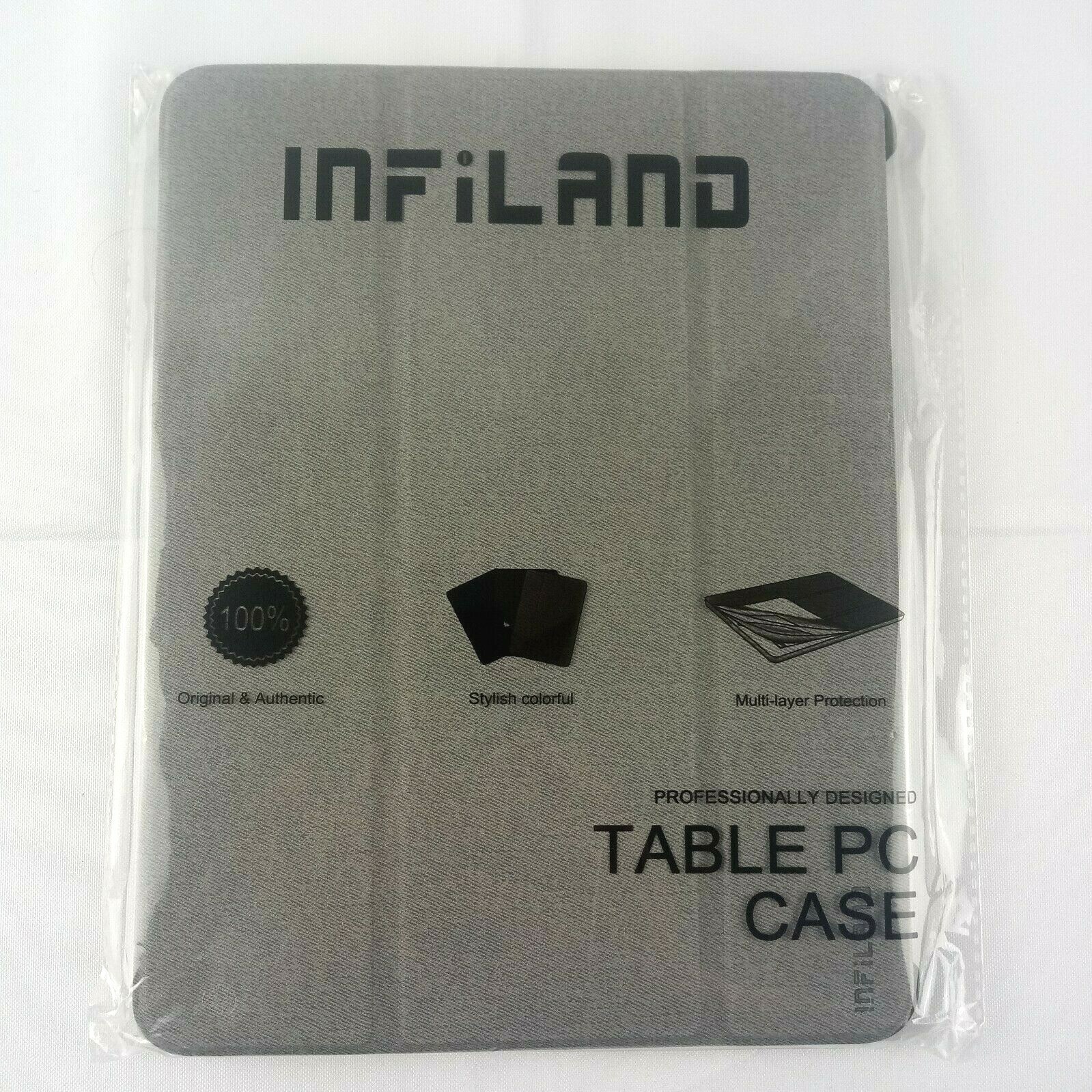 INFILAND Table PC Case designed to fit iPad Pro 11, Gray, Multi Layer Protection