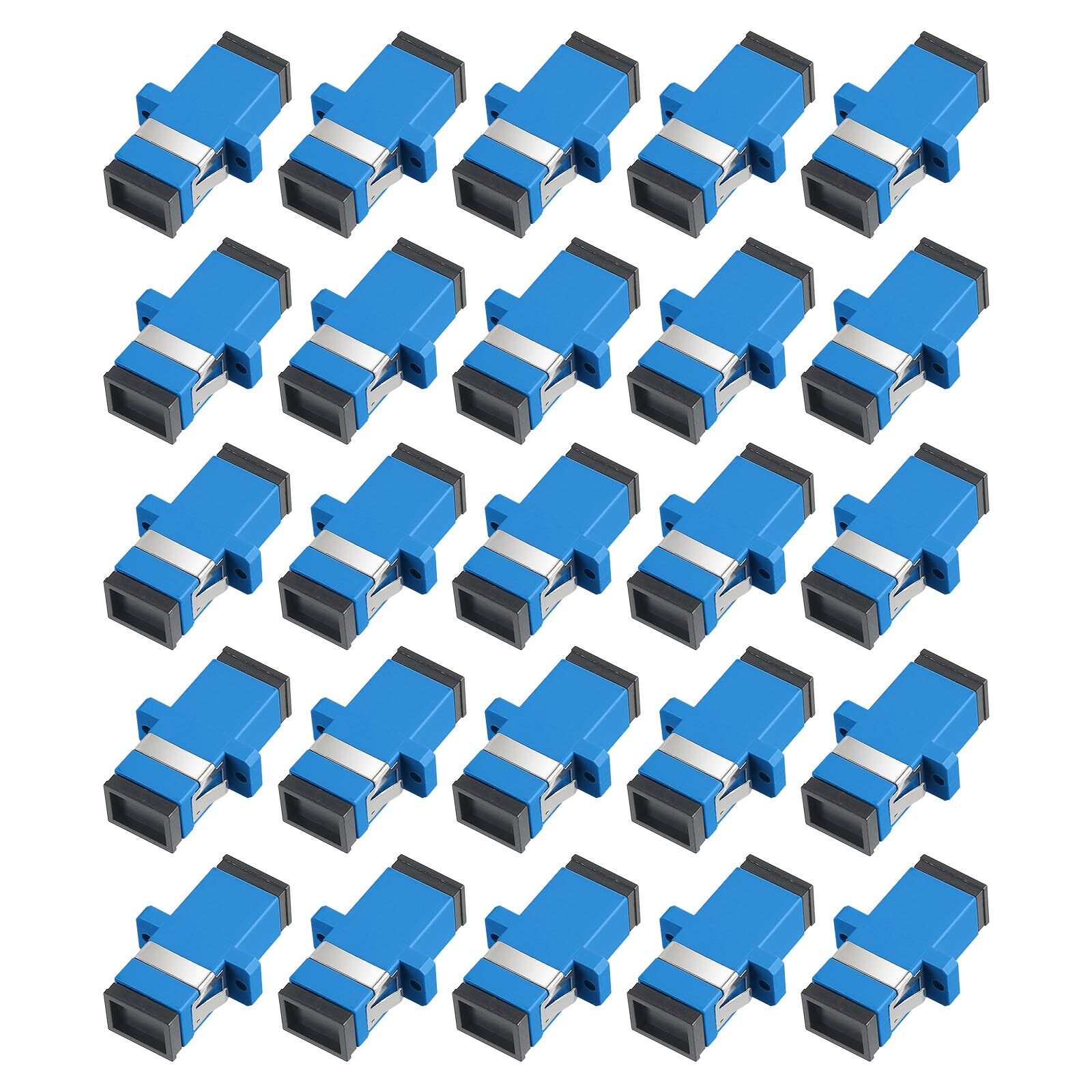 -25pcs SC to SC Fiber Optical Coupler SC-SC UPC Singlemode (SM) Simplex Fiber...