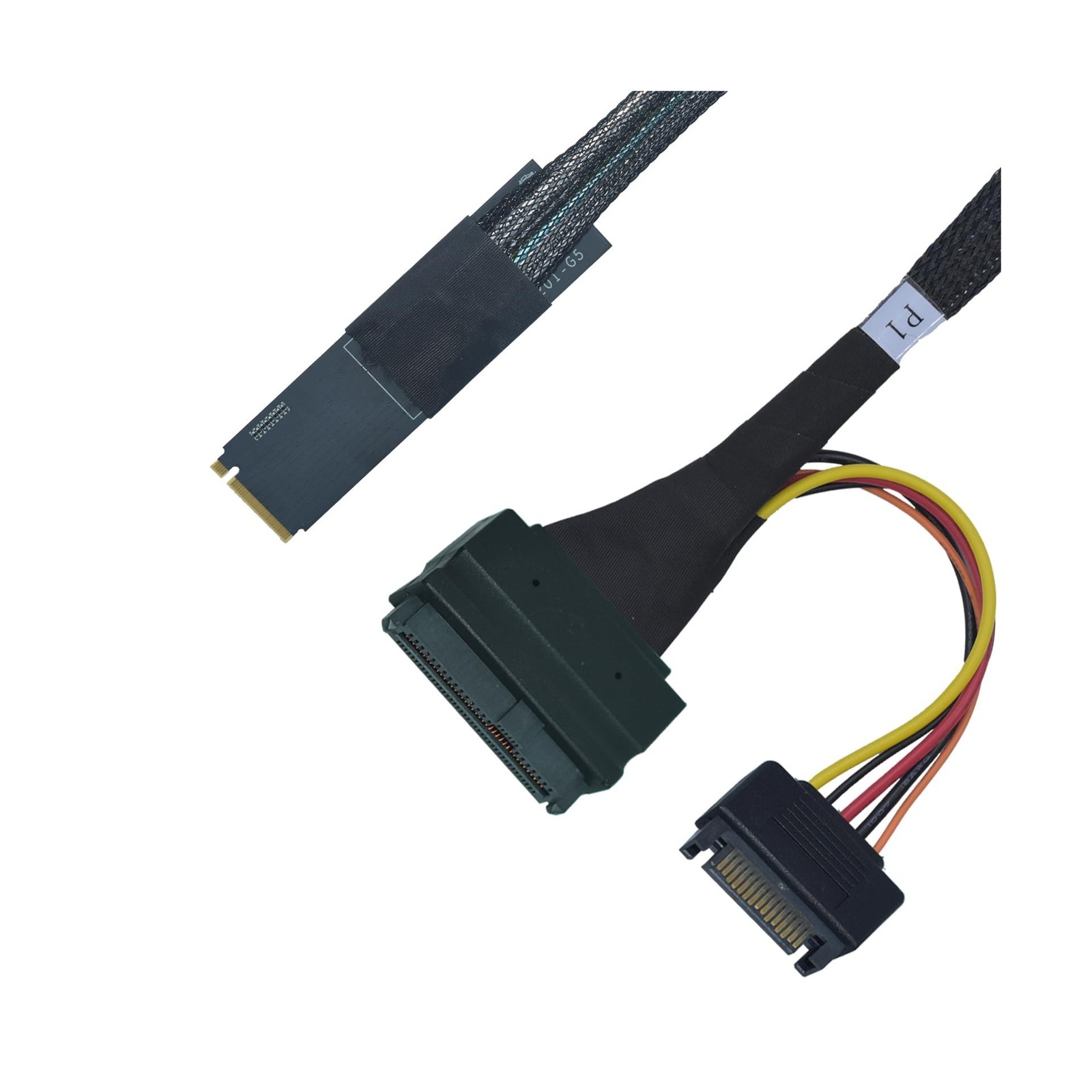 LetLinkSo PCIe 5.0 M.2 to U.2 Adapter, M.2 to SFF-8639 U.2 NVMe SSD Cable wit...