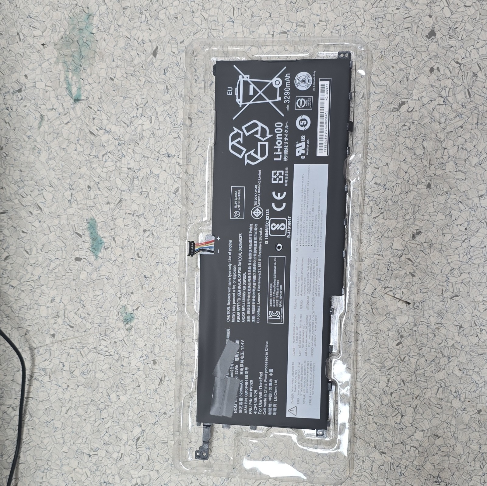 Lenovo ThinkPad L19C3PD6 Laptop SB10F46466 Battery Li-Ion 3290mAh 15.2V