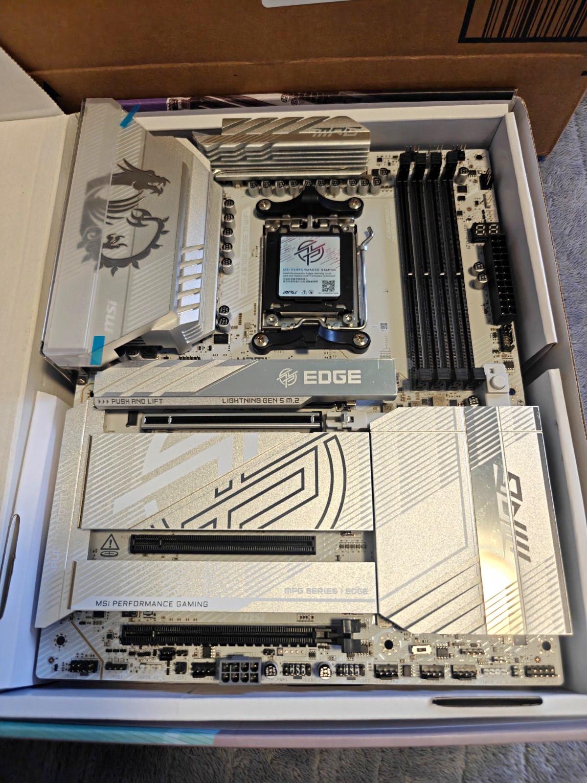 MSI MPG X870E EDGE TI WIFI AM5 ATX DDR5 WiFi Gaming Motherboard