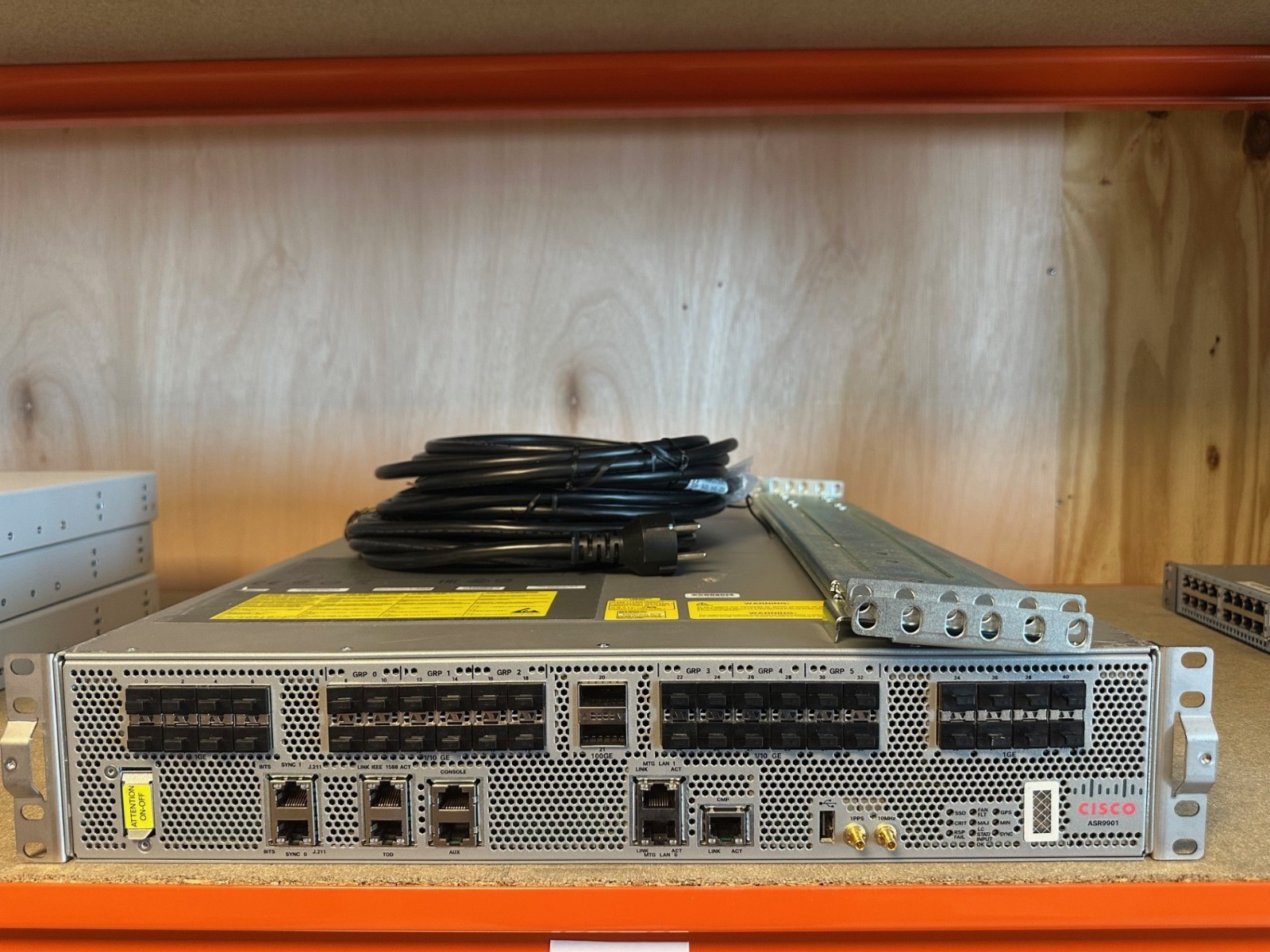 Cisco ASR-9901-120G Router 16x1G 24x1/10G 2x100G ports Dual AC - Clean EU serial