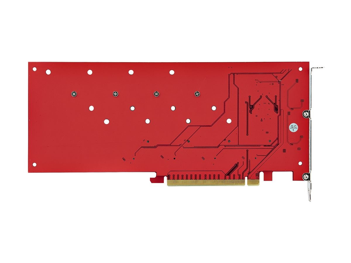StarTechcom .com Quad M.2 PCIe Adapter Card x16 NVMe or Ahci QUAD-M2-PCIE-CARD-B