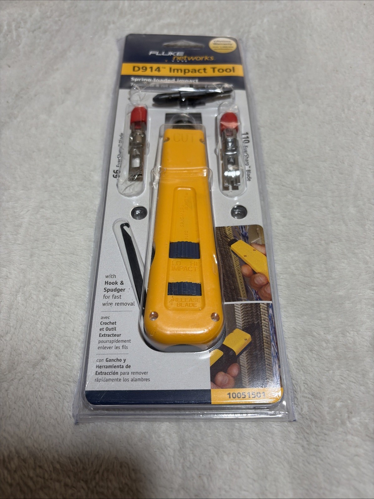 Fluke Networks D914 Impact Tool w/ 66 blade + 110 blade 10051501 NEW IN PACK