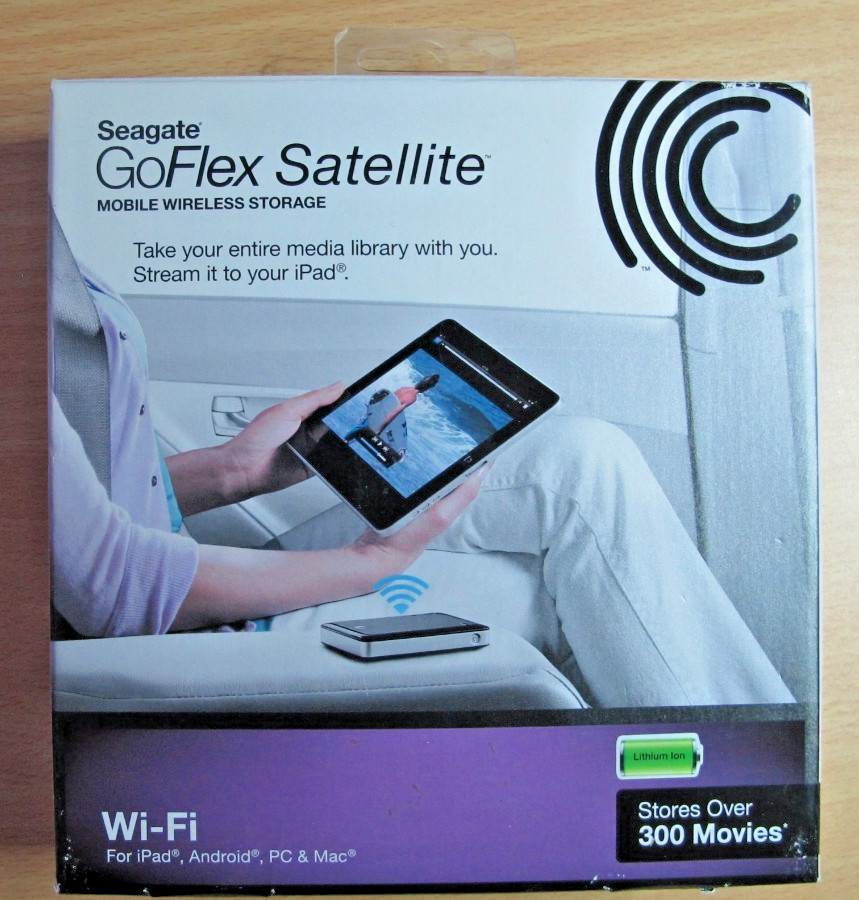 Seagate GoFlex Satellite 500GB Mobile Wireless Storage 1AYBA1 WiFi  Open Box