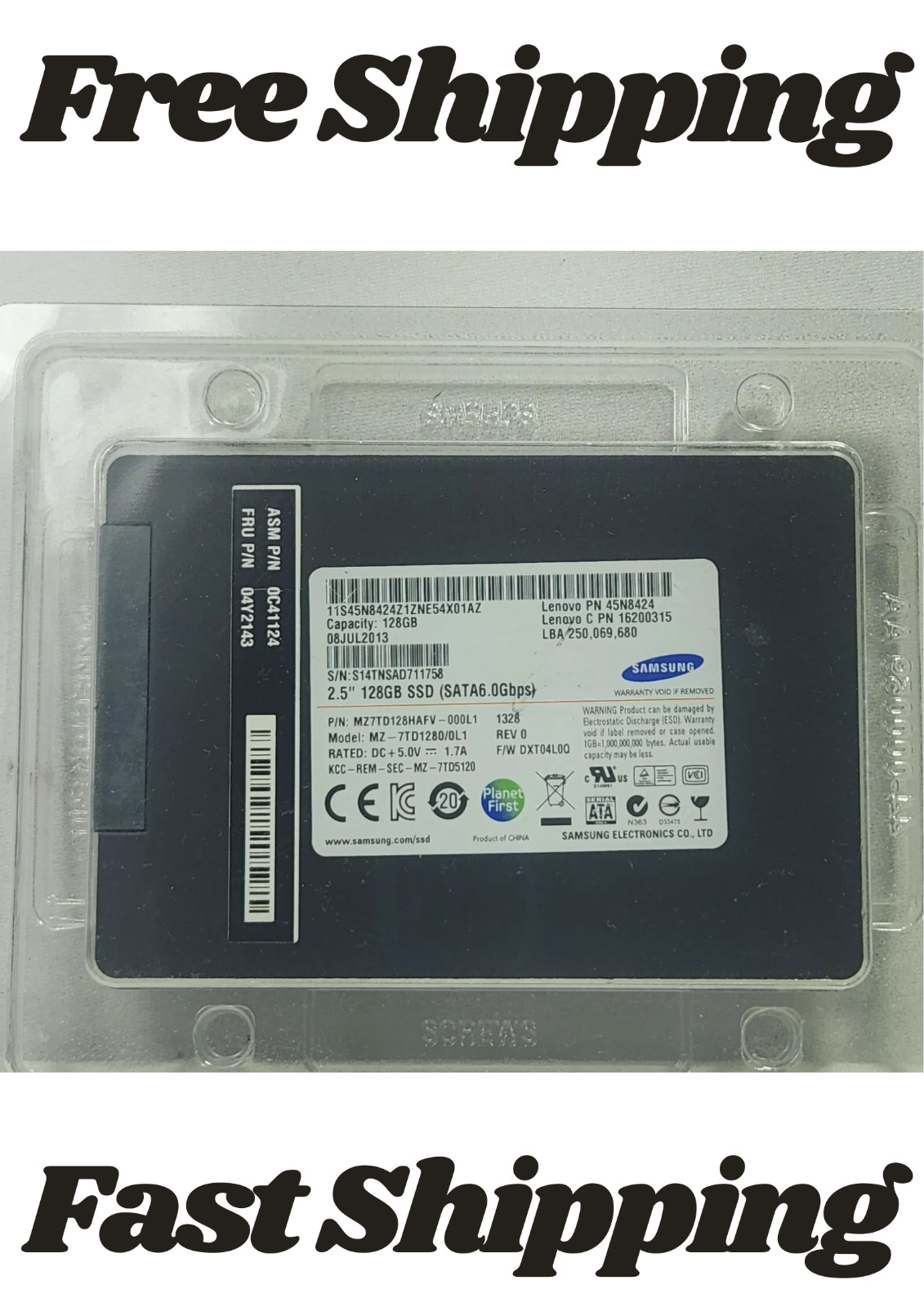 Samsung 840 MZ-7TD1280/0L1 128GB SSD 2.5 in SATA III Solid State Drive