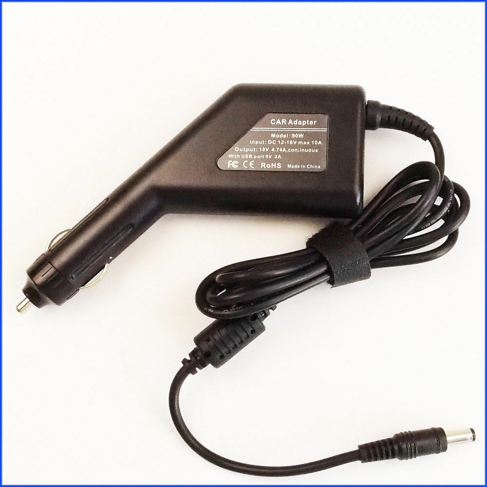 90W 19V 4.74A Laptop DC Adapter Car Charger for Asus W90N W90VP-A1 X44H-BBR7