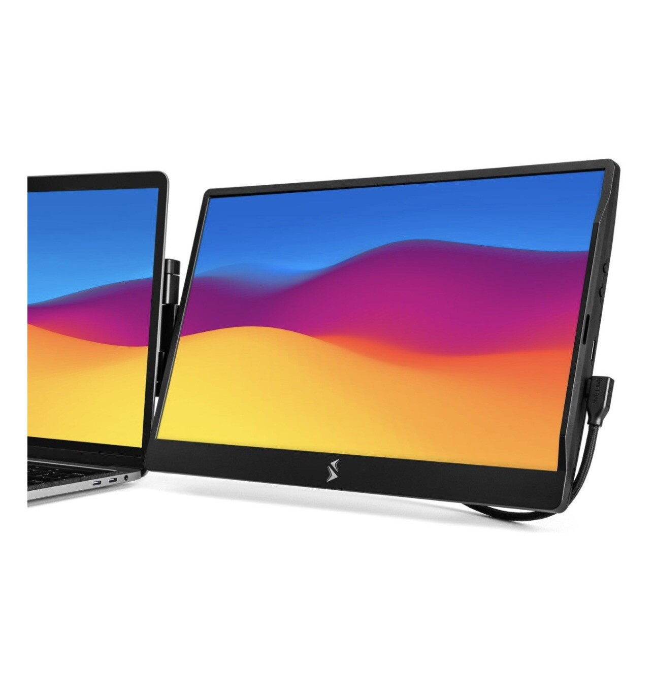 SideTrak Swivel 14" Attachable Portable Monitor - Black