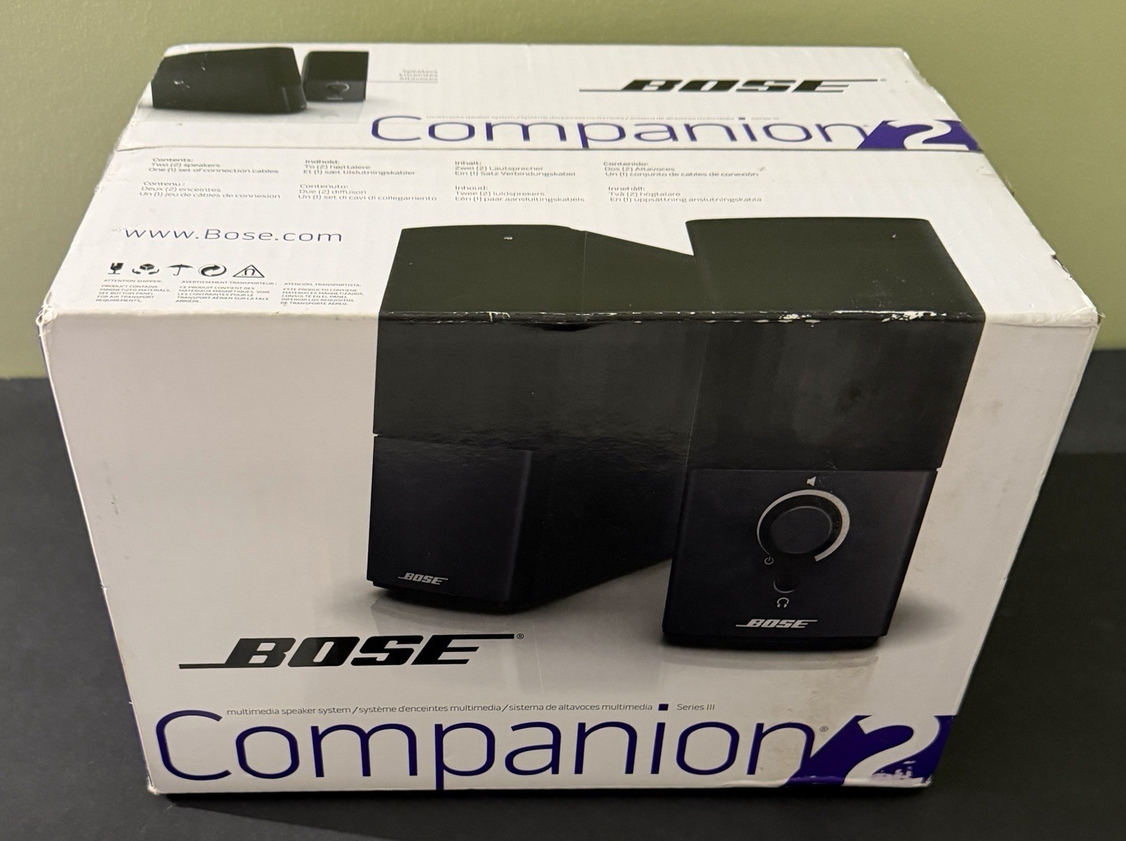NIB Bose Companion 2 Series III Multimedia Desktop Laptop PC Speakers New in Box