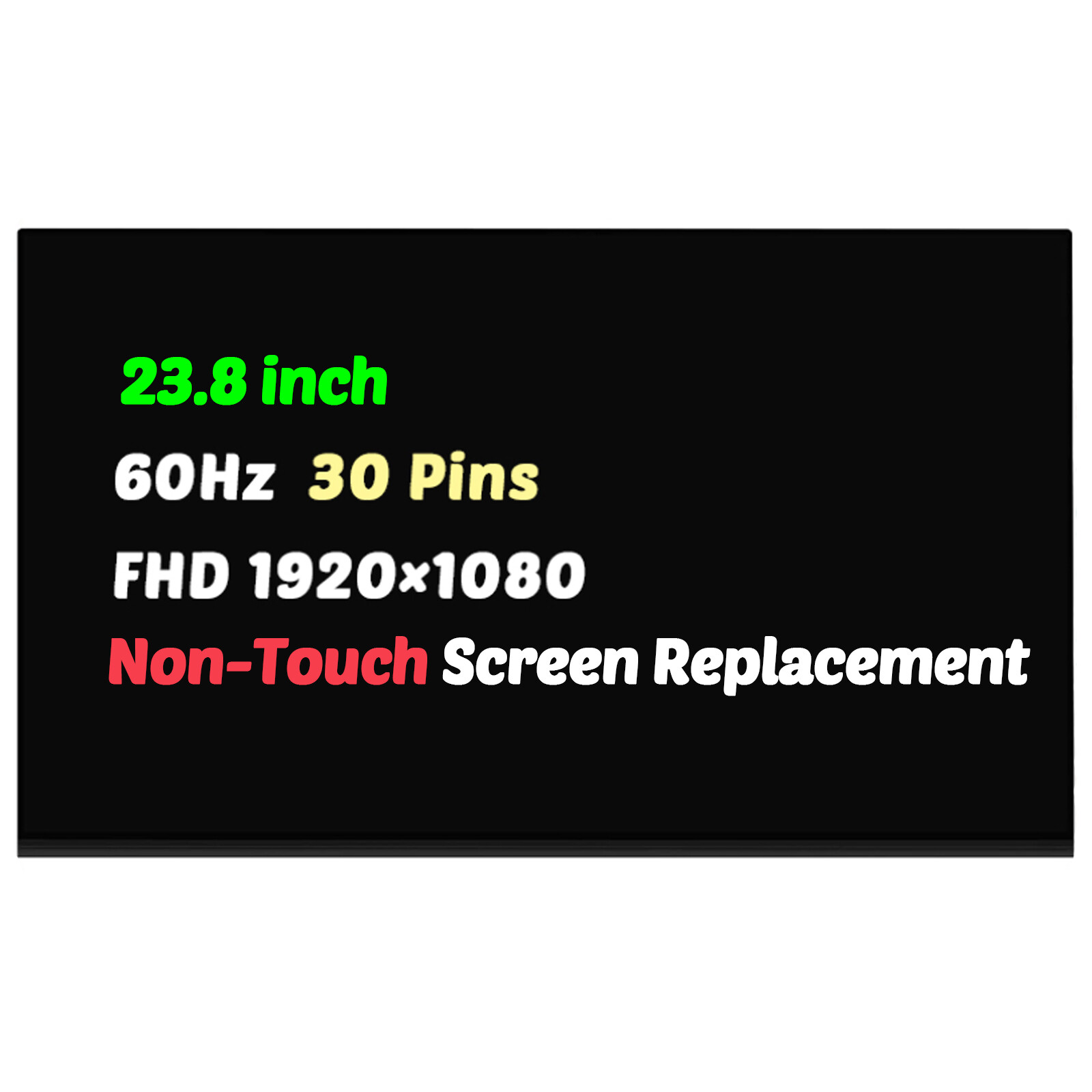 23.8" LCD Display Screen MV238FHM-N60 For Dell P2419HC P2214 W12C 1080P 30 Pins