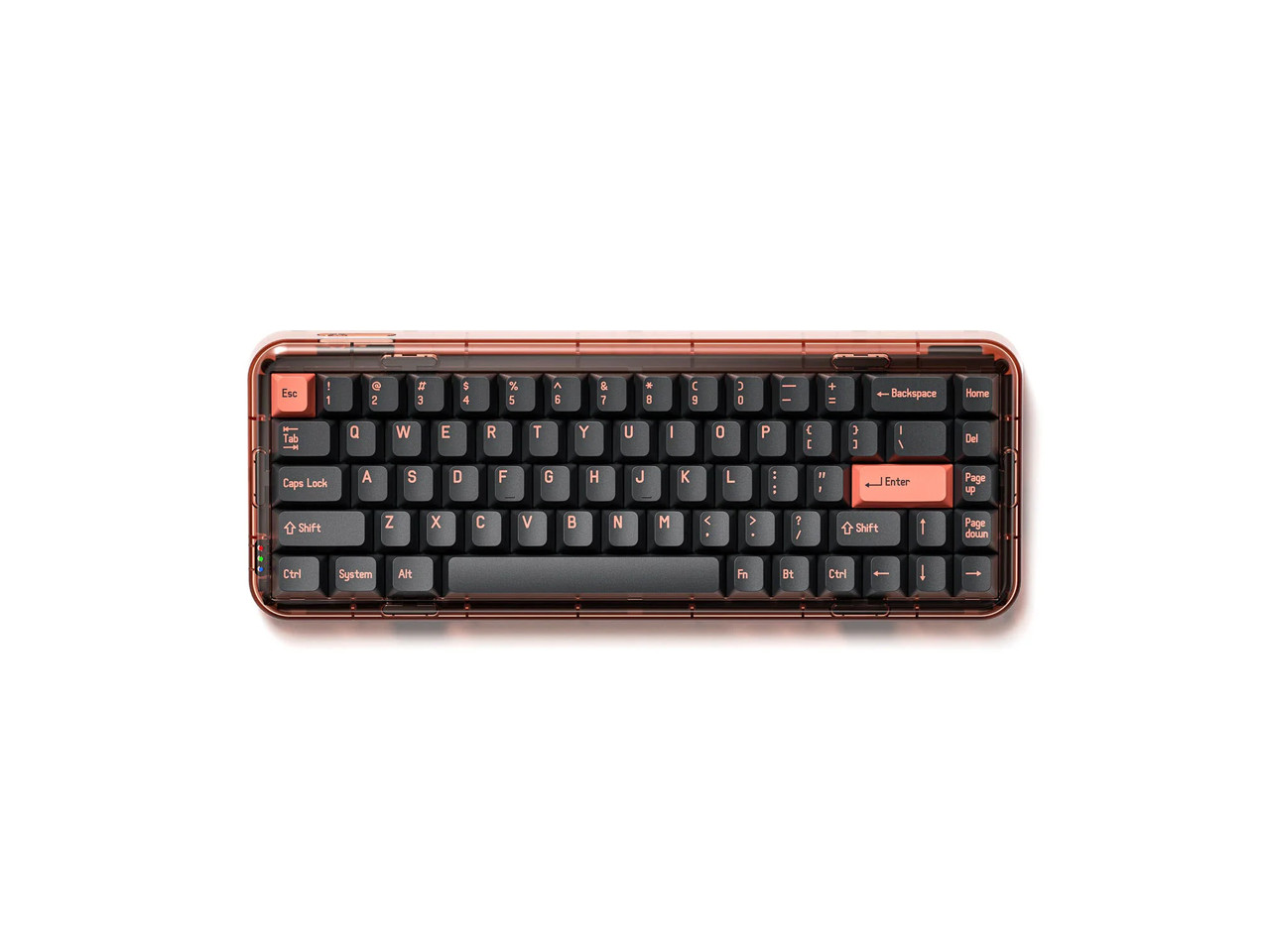 MELGEEK Mojo68 Pigeon MOJO68-PE-GBR Pigeon 2.4 GHz / Bluetooth / Wired Mechanica