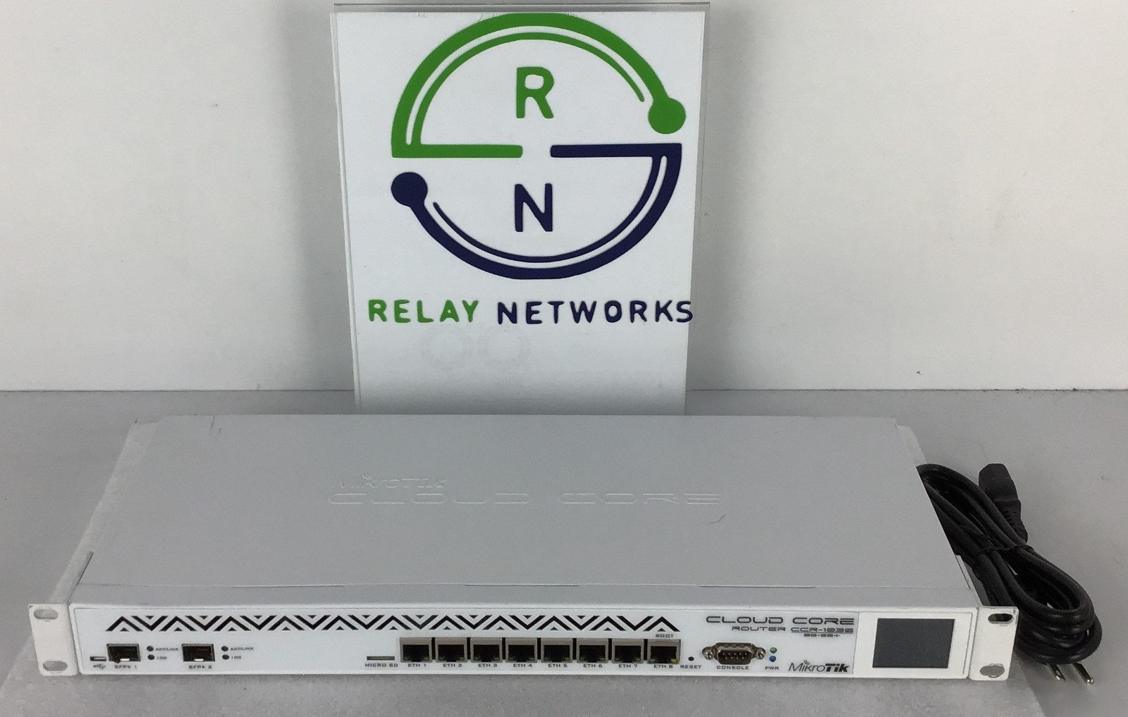 MikroTik CCR1036-8G-2S+ Cloud Core Router 8x 1GB RJ45 2x SFP+ LCD 4GB Ram 1 PSU