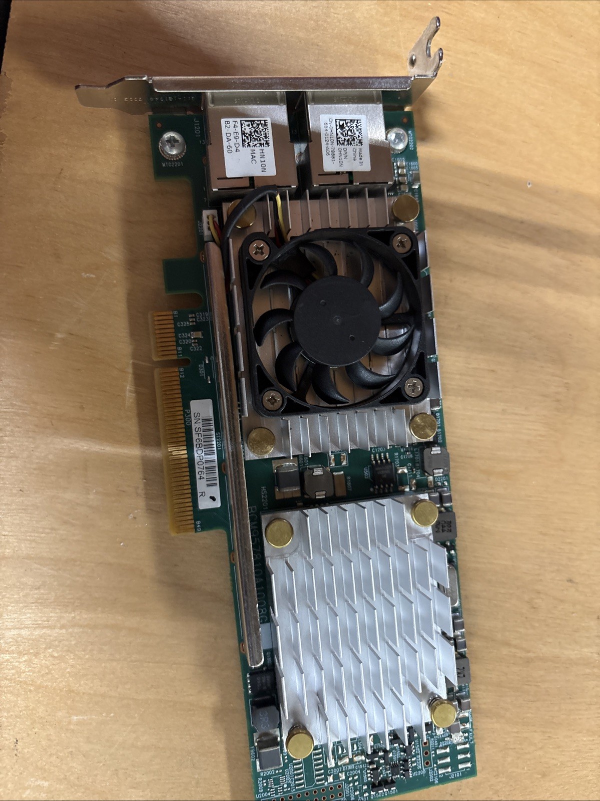 BROADCOM DELL BCM957810A1008G 0HN10N Low Profile Ethernet Card Dual-Port 10Gb