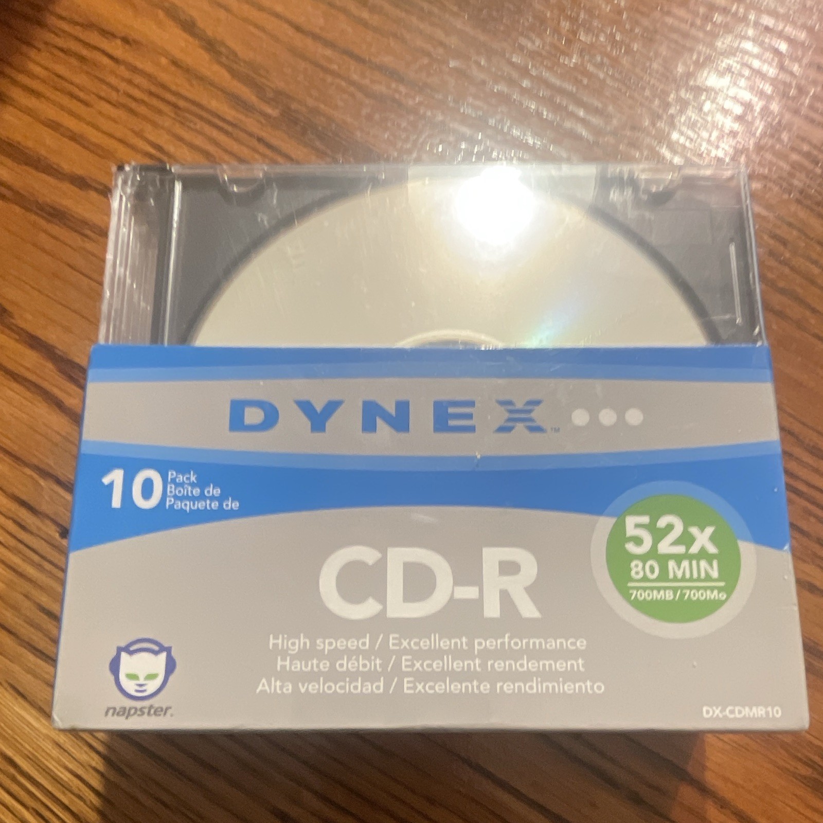 Dynex CD-R Recordable 10-Pack 700MB 80 Min 52x Slimline Jewel Case DX-CDMR10