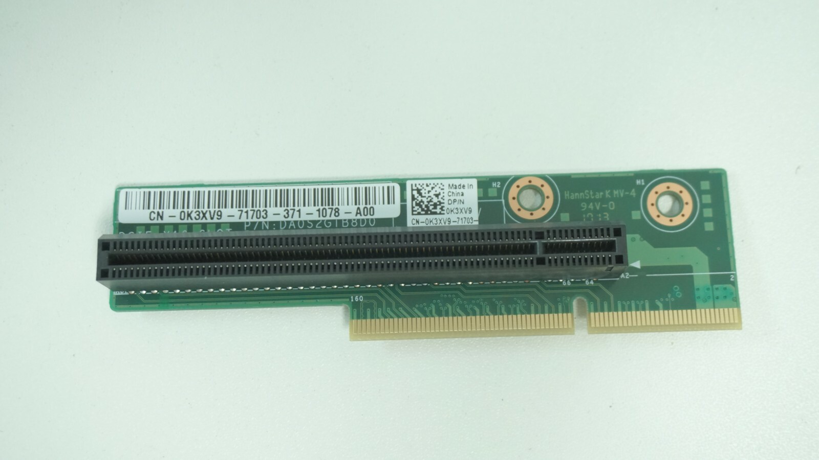 K3XV9 Dell PowerEdge C6105 Single PCI-Ex16 Slot Riser Card