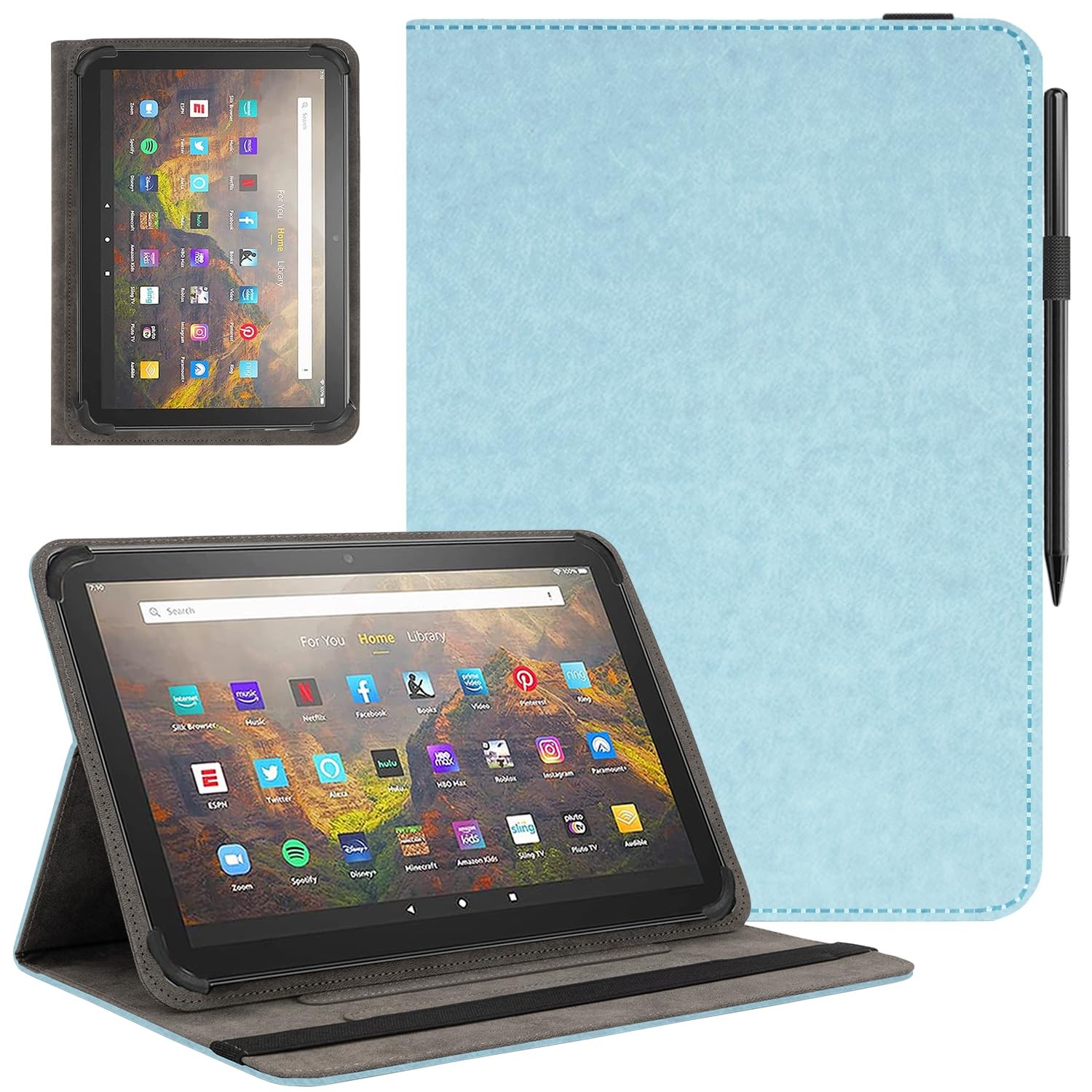 Phondazvi Universal 11 12 Inch Android Tablet Case,11 11-12 inch, Sky Blue