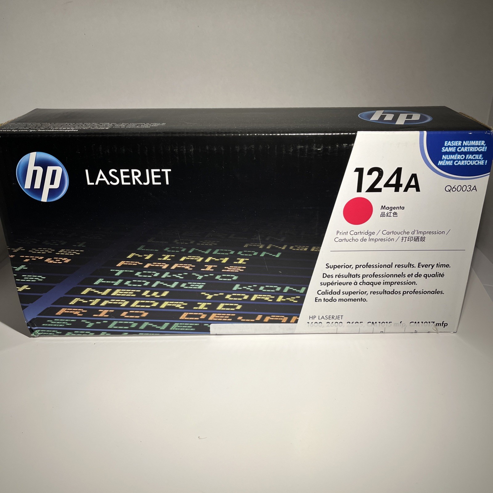 NEW - Genuine HP 124A LaserJet Magenta Toner Print Cartridge Sealed