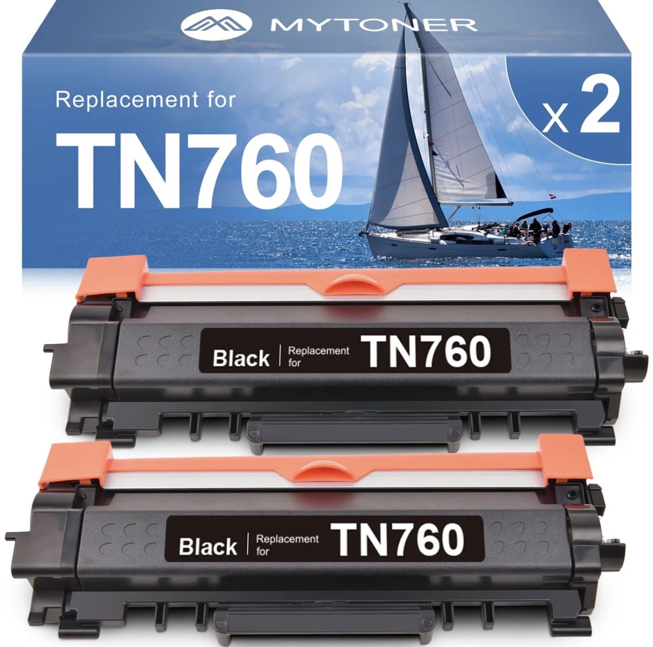 Toner Cartridge Compatible Replacement for Brother TN760 TN730 TN730/TN760 Bl...