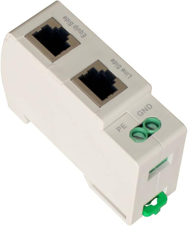 WTH-SG/RJ45 Din-Rail Mounted Gigabit Ethernet Poe Surge Protector Full GDT TVS