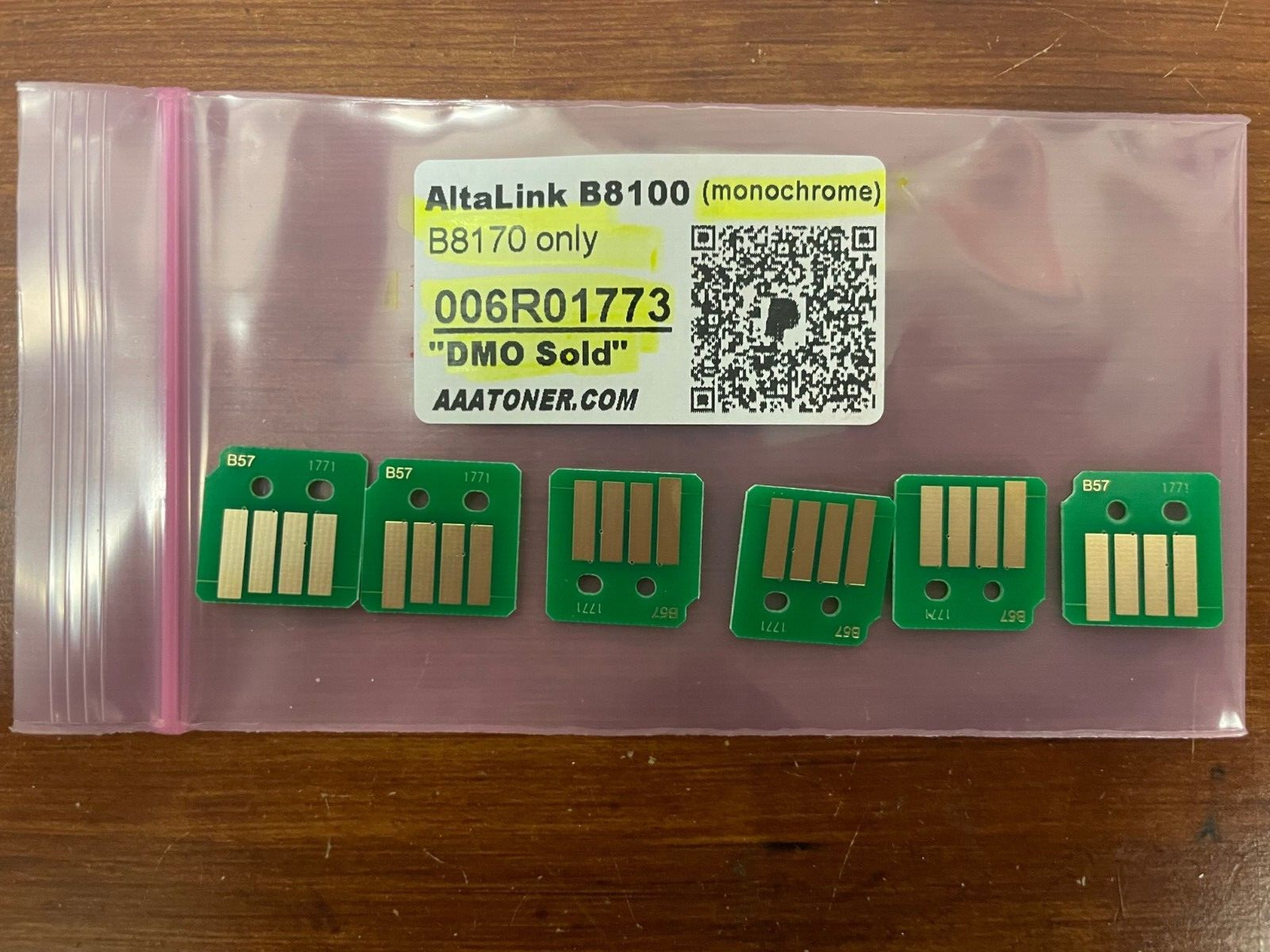 6 Toner Chip (1773) for use in Xerox AltaLink B8170 Model ONLY (DMO) Refill