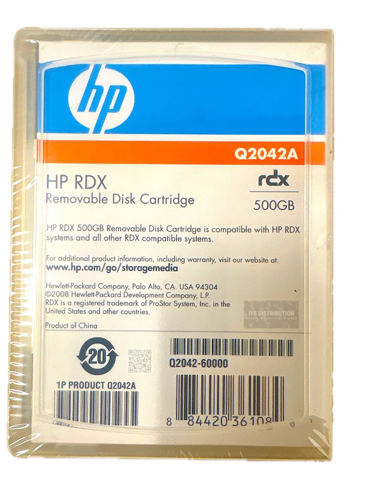 Q2042A I HPE HP RDX 500GB Removable Disk Cartridge RHDD 695145-001 NEW SEALED