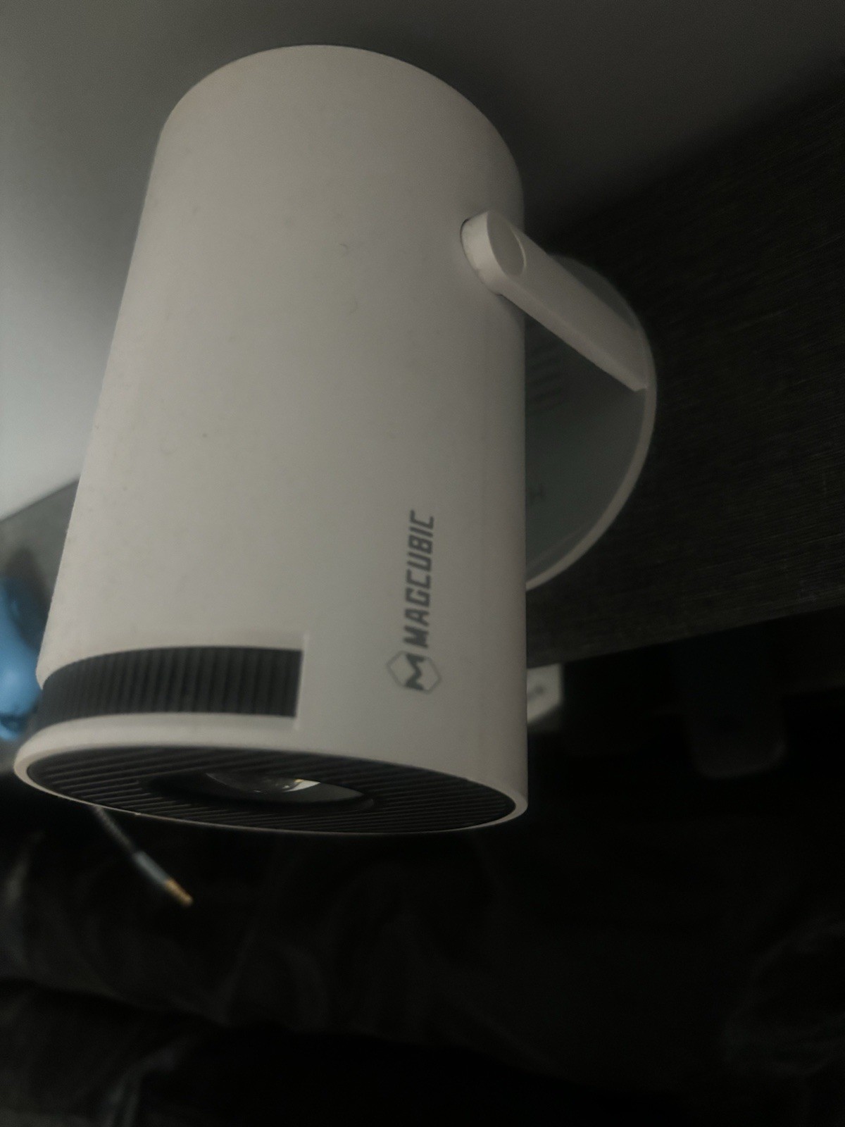 MAGCUBIC Mini Projector White w/ Remote, HDMI USB Model MAGCUBIC