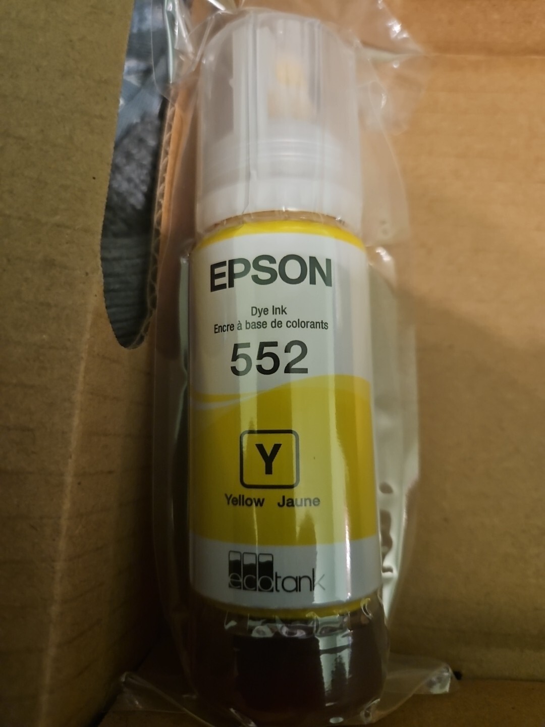 Yellow Epson 552 Ink Bottle Unopened Ecotank