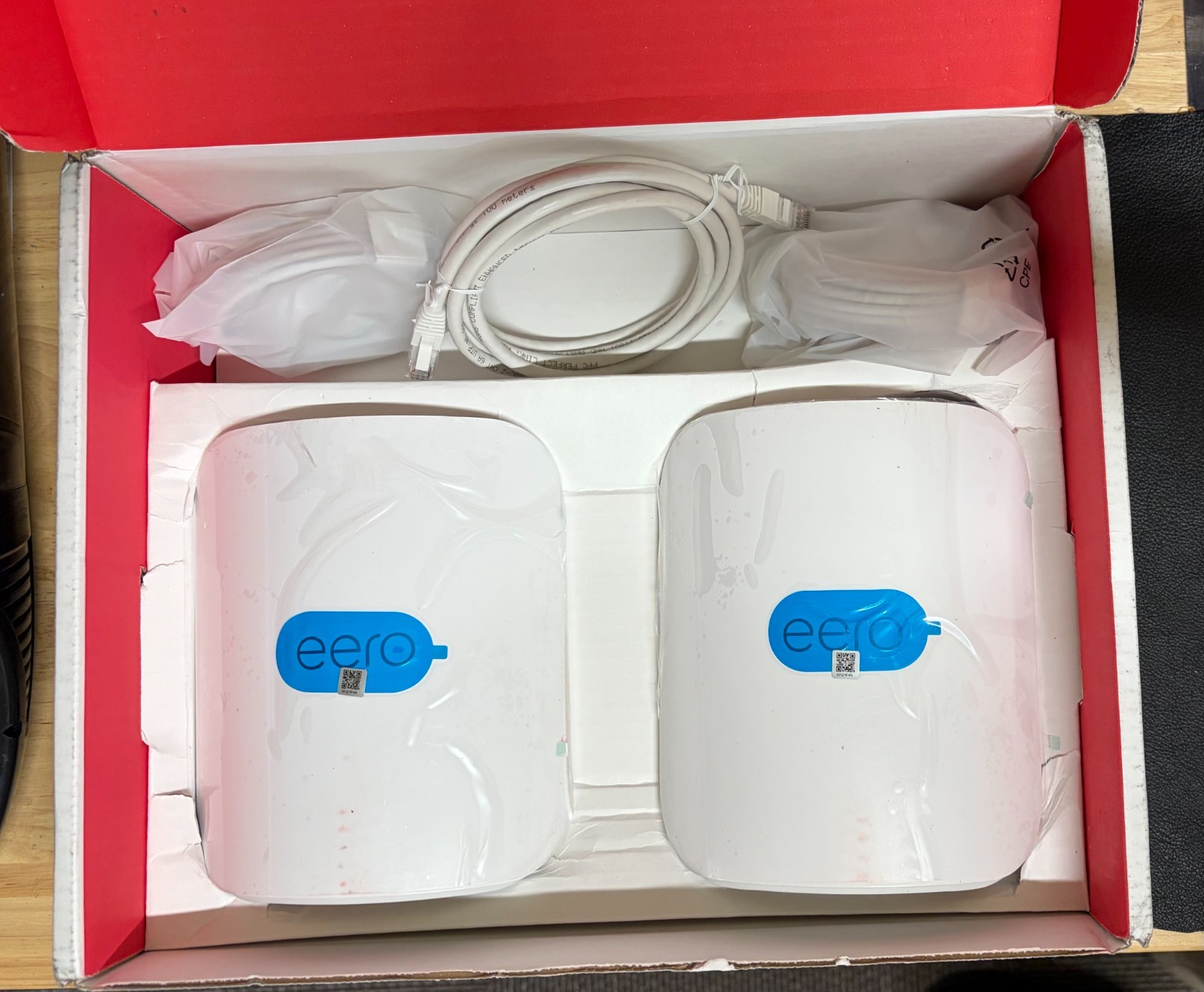 BRAND NEW Pair of eero PRO 7 (Frontier)  Mesh 10 GbE Wi-Fi  Routers Original Box